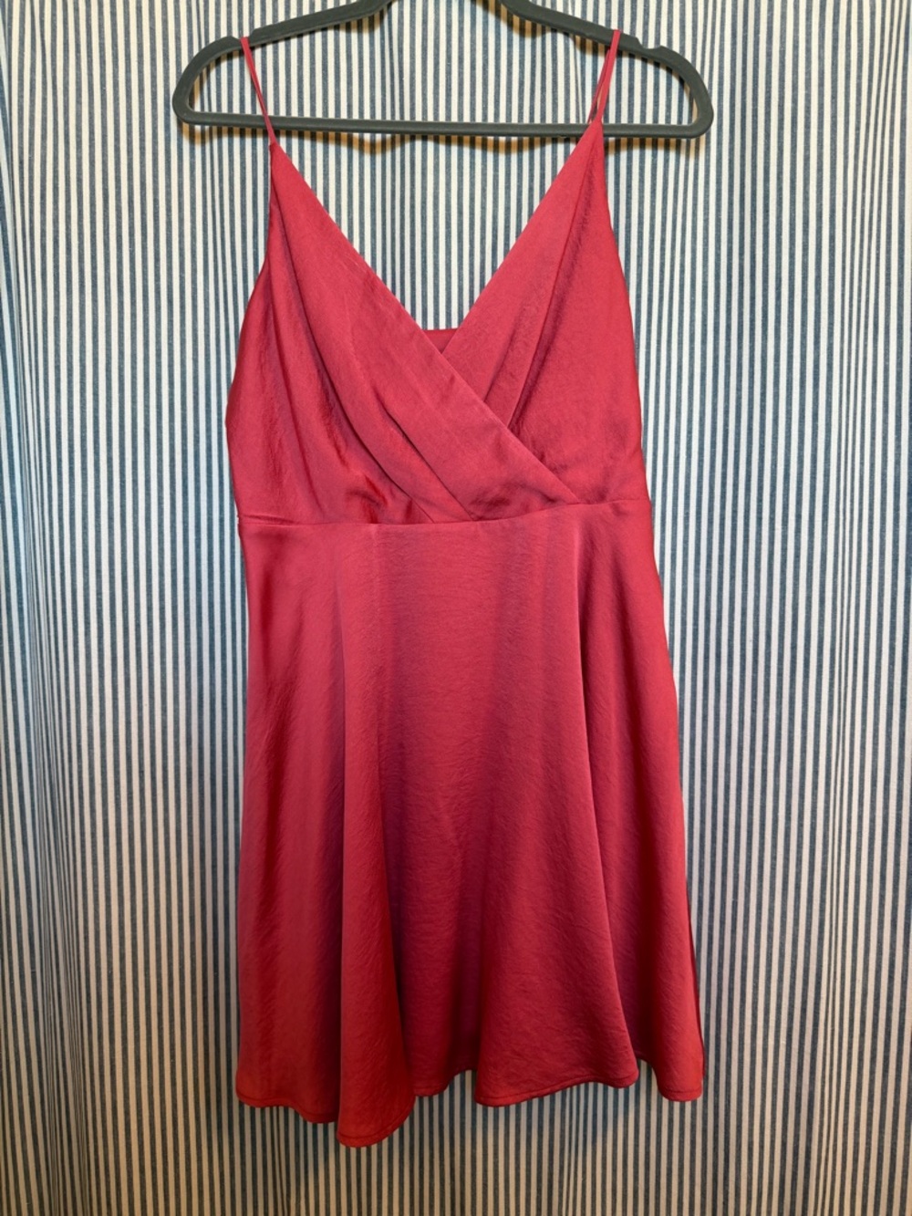 Express Coral Spaghetti Strap Mini Dress